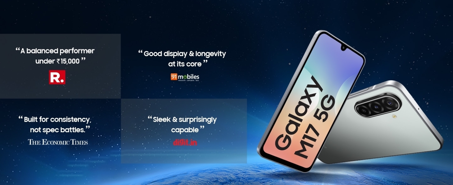 Samsung Galaxy M17 5G-Long lasting|<15k|consistent & sleek