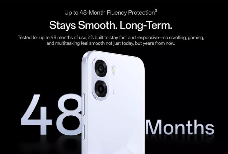 OPPO K14x 5G Smartphone, 6GB RAM, 128GB Storage, ICY Blue, Dual Camera, 48-Month Fluency Protection - Image 6