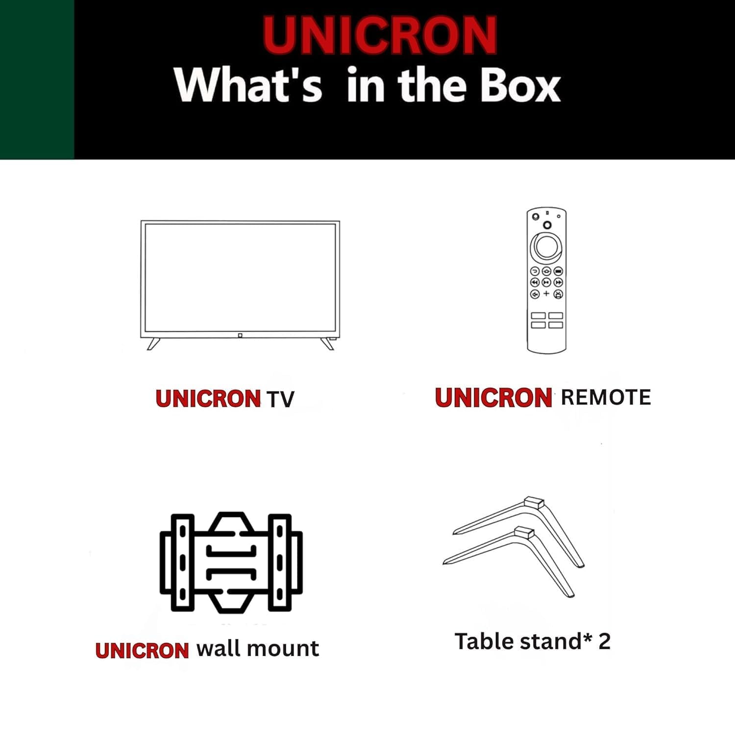 UNICRON 24”INCH Frameless HD Ready Android Smart LED TV | WiFi Enabled | Built-in Apps Compatible (YouTube, Netflix, Prime Video) | HDMI, USB Connectivity | Slim & Stylish - Image 8