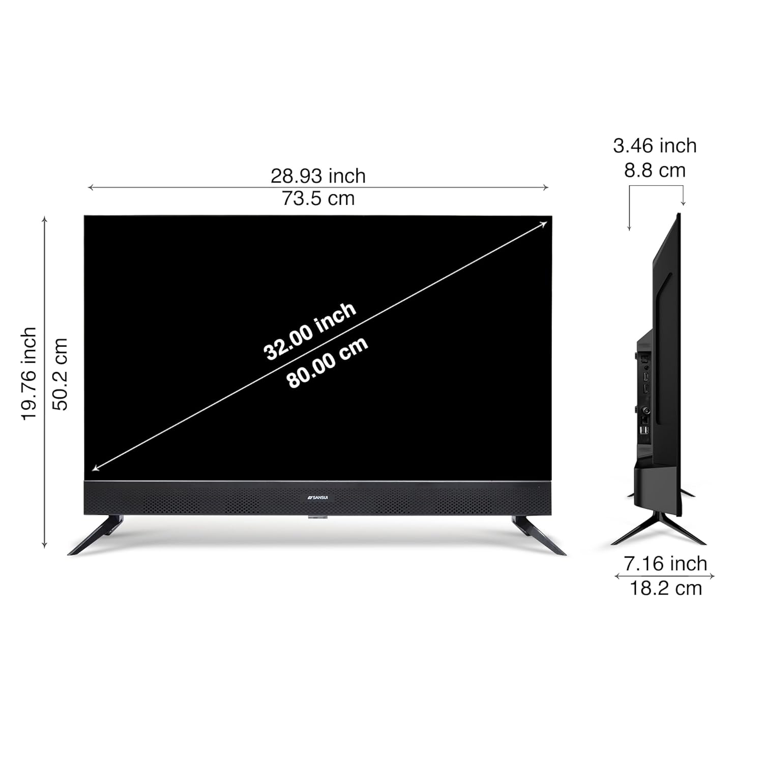 SANSUI 80cm (32)Best Sansui 32 Inch QLED Google TV (JSS32GSQLED, Black) Google TV with QLED Display, HDR10, Dolby Audio, Built-in Soundbar, Filmmaker Mode, 60Hz Refresh Rate JSS32GSQLED (Black) - Image 16