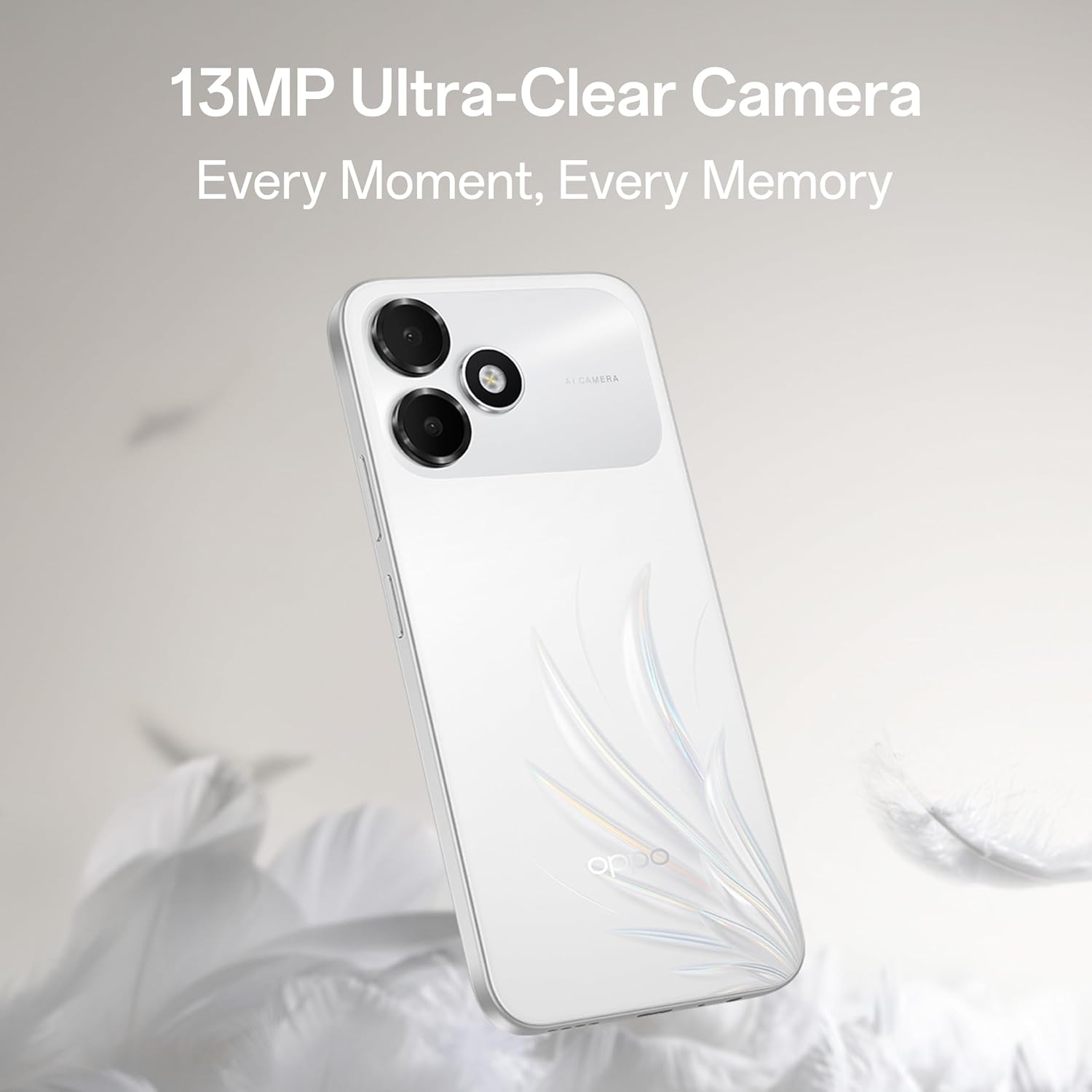 Oppo A6c 4G (Feather White, 4GB RAM, 64GB Storage) | 7000mAh Long-Lasting Battery | 120Hz Ultra Bright Display | IP64 Protection | 13MP Camera-with No Cost EMI/Additional Exchange Offers - Image 6