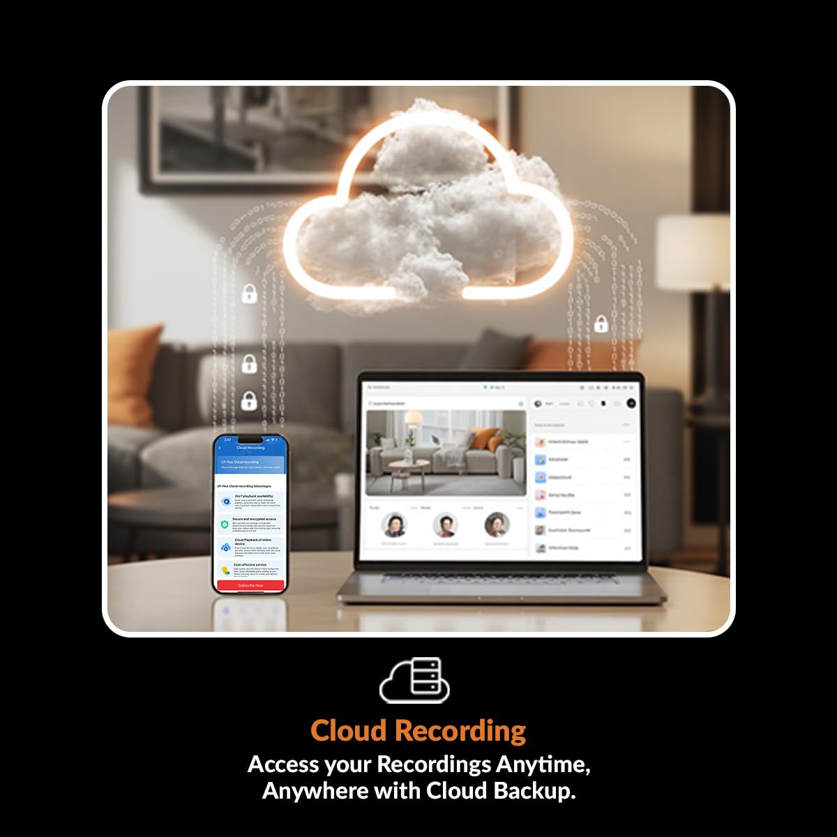 CP PLUS 3MP Smart Wi-Fi CCTV Camera | 360° Pan & Tilt | CTC Cyber Secure Tech | View & Talk | Smart Detection Suite | Night Vision | Cloud Storage | Supports OK Google | CP-E35Q - Image 8