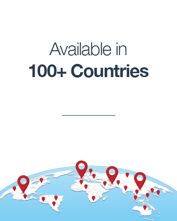 Available in 100+ Countries